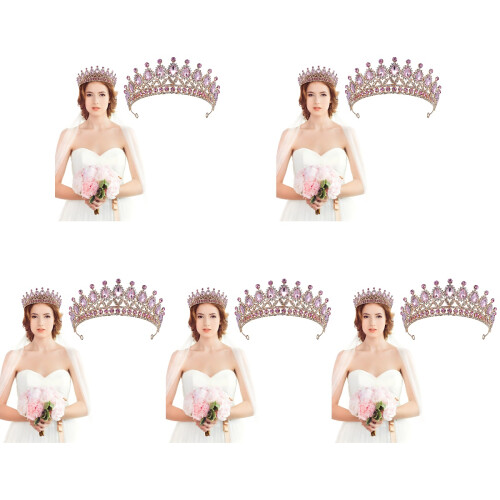 5 Unidades Faixa De Tiara Coroa Banquete 1