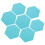 24 Pcs Quadro De Recados Hexagonal Autoadesivo Para Parede 9