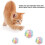 Bunte Elastik-Katzenbälle mit Glöckchen, weicher PVA-Plüsch, 4-7 cm 8