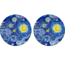 Ceramic Stone Coasters, Absorbent & Protective for Various Rooms, Easy Maintenance with Cork Backing, Ideal for Everyday Use and Gifts