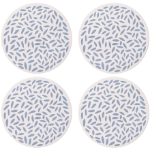 Coaster for Drinks, Absorbent Ceramic Stone Mat with Decorative Design for Easy Cleaning, Non-Slip Bottom Ensures Stability for Your Glassware in the
