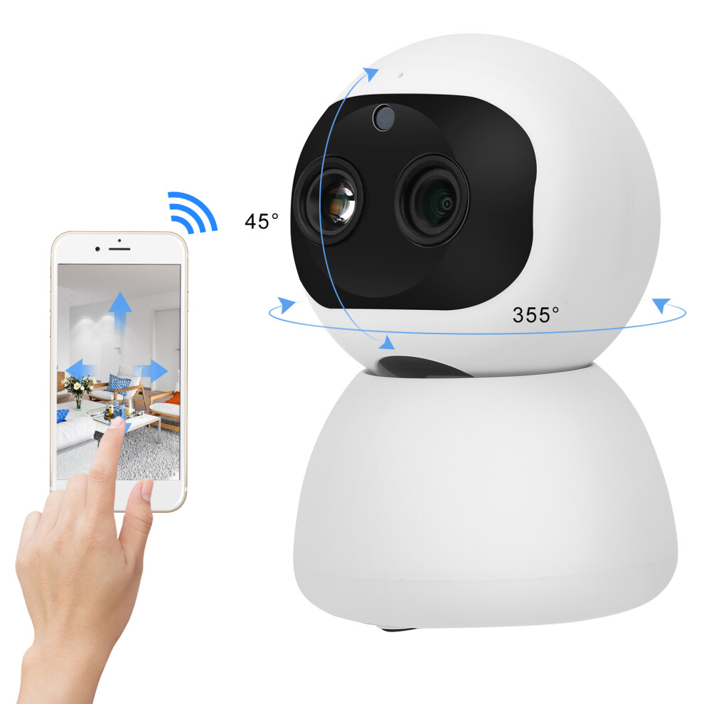 1080P Wifi Ptz Camera Dual Lens Motion Detection Infrared Night Vision 9401359856422