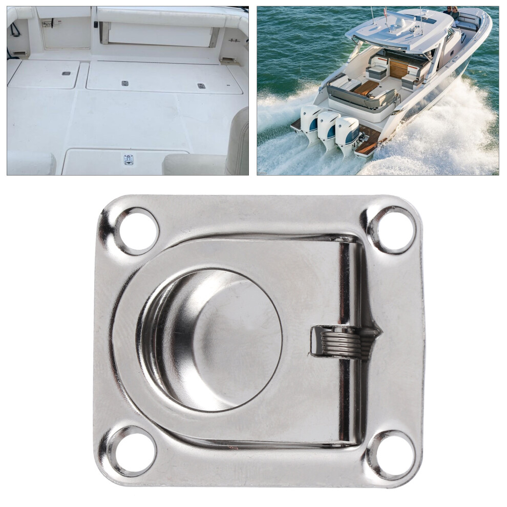 Durable 304 Stainless Marine Hatch Handles 44X38mm For Yachts 8441359856771