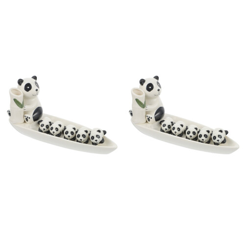 2Jgo Mini Panda, Cerámico Decorativo Para 2