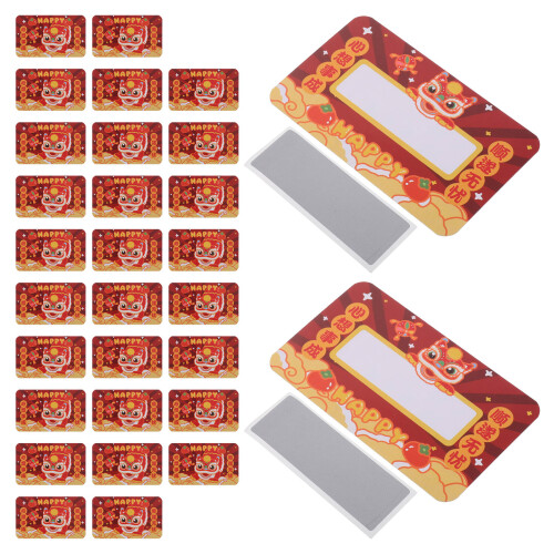 90 Pièces Cartes À Gratter An Avec Chinois