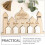 4 Pièces Calendrier Murale En Bois Compte Ramadan Eid Enfants 8