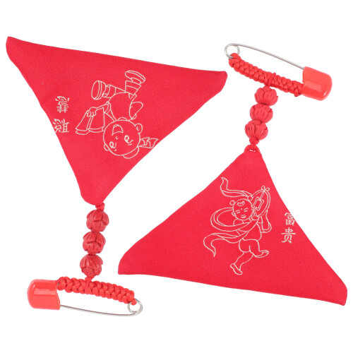 4 Pièces Pendentifs Chinoise Omamori Bébé 2