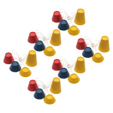 6er Set Gummigolf-Tees In Verschiedenen Höhen Für Harten Boden
