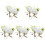 10 Pezzi Cravattini Da Con Bouquet E Boutonniere A Rosa 4