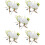 10 Pezzi Cravattini Da Con Bouquet E Boutonniere A Rosa 10