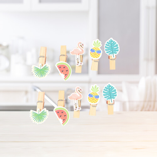 50 Pezzi Mollette Clip Per Foto E Decorazioni 2