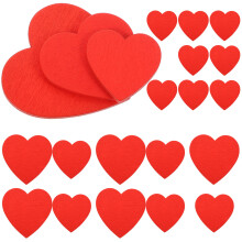 90 Pezzi Fette Legno A Forma Cuore Per Decorazioni