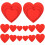 90 Pezzi Fette Legno A Forma Cuore Per Decorazioni 11