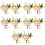 10 Pezzi Boutonniere Sposa Fiore Spilla Per Da Cerimonia 9