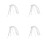 4 Spalline Per Reggiseno Con E Cristallo 7