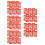 150 Pezzi Buste Rosse Per L' Del 10
