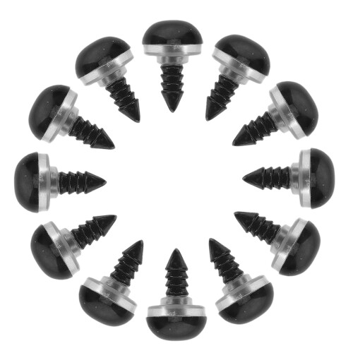 100 Pezzi Occhi Sicurezza In 12 Mm Con