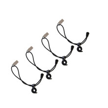 8Pz Clip Antivento in Nylon Nero Per E Vestiti