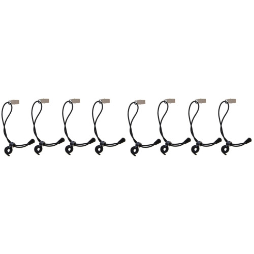 8Pz Clip Antivento in Nylon Nero Per E Vestiti 2