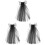 3Pz Con , Copricapo Sposa Per Feste E Cosplay 2
