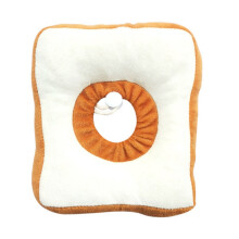 2Szt Pet Bread Shape Collar, Antylizanie I , Żółty, Miękki