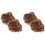4 Pezzi Clip Chignon Orecchie 4