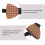 Wooden Bowtie Con Geometrico Traforato Per 9