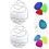 2 Pcs Páscoa Estêncil Diy Prata 5