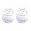2 Pcs Páscoa Estêncil Diy Prata 2