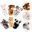 12 Unidades Pulseiras De Animais Selva Para 11