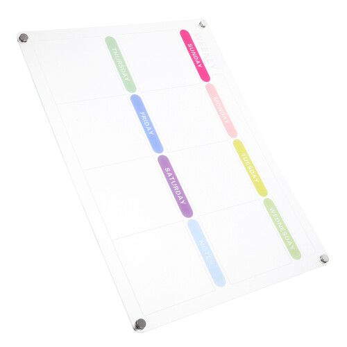 3Pcs Quadro Acrílico Transparente Para Anotações 1