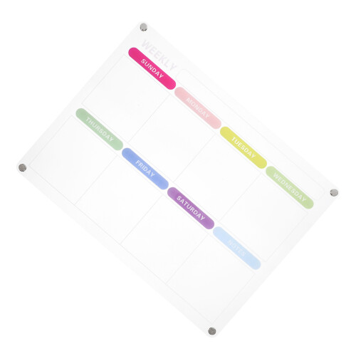 3Pcs Quadro Acrílico Transparente Para Anotações 2