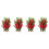 4Pcs Enfeite Decorativo Para Planta Artificial 6