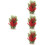 4Pcs Enfeite Decorativo Para Planta Artificial 8
