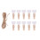 30 Unidades De Prendedores De Madeira De Com Sisal 1