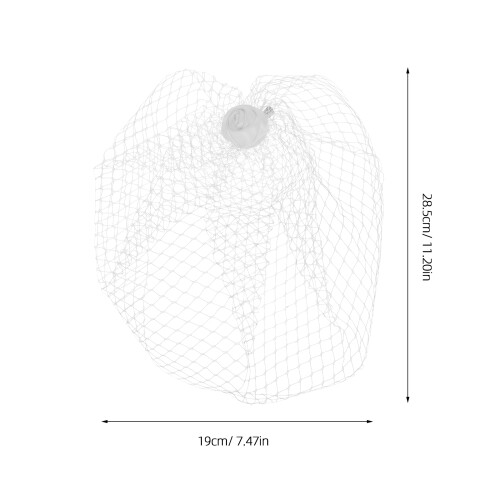 Veil Fascinator Hat: Presilha Cabelo com e Véu para 1