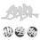 2 Unidades Estêncil Metal Pássaros Para Papel E Scrapbooking 3