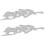 2 Unidades Estêncil Metal Pássaros Para Papel E Scrapbooking 8