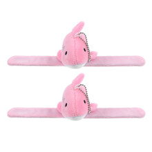 2 Unidades Pulseira De Pelúcia Com Fecho E Recheado