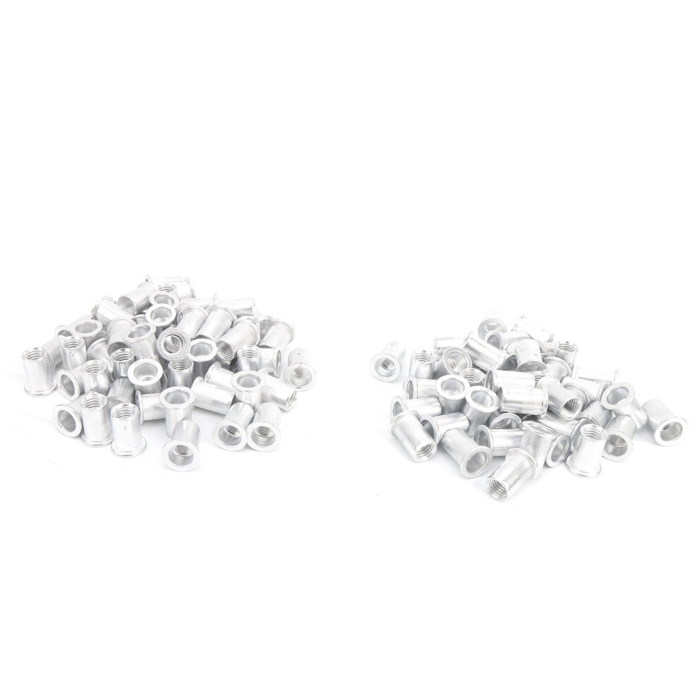Vertical Hardware Aluminum Riveting Nuts 100Pcs Flat Head Wj-30045M10 5071359858920