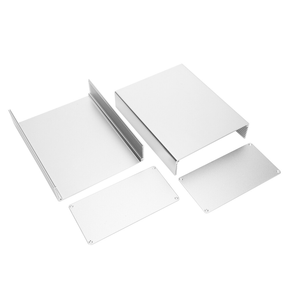 Aluminum Alloy Split Project Box Enclosure 80X160x200mm Silver 8261359859059