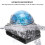 Waterproof Pet LED Bright Night Light Collar Clip Blue, 3cm Diameter 4