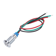 4-Set 8 mm 220V Wasserdichtes Metall-LED-Indikatorlicht - Rot & Grün