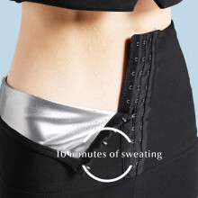 2-in-1 Damen Sauna-Hose für Workout, Abnehmen, Training, Kurz