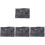 4Stk Terrarium Hintergrund Schlange Reptilien 3D 4