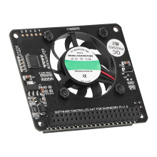 Kühllüftermodul mit Netzschalter & einstellbarer Geschwindigkeit für Raspberry Pi 4B 3B+