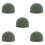 5 Unidades Espuma Semicircular Verde Para Flores 6