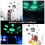 1Set PVC Luminous Moon Phases Wall Decals for Bedroom 10