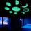 1Set PVC Luminous Moon Phases Wall Decals for Bedroom 7