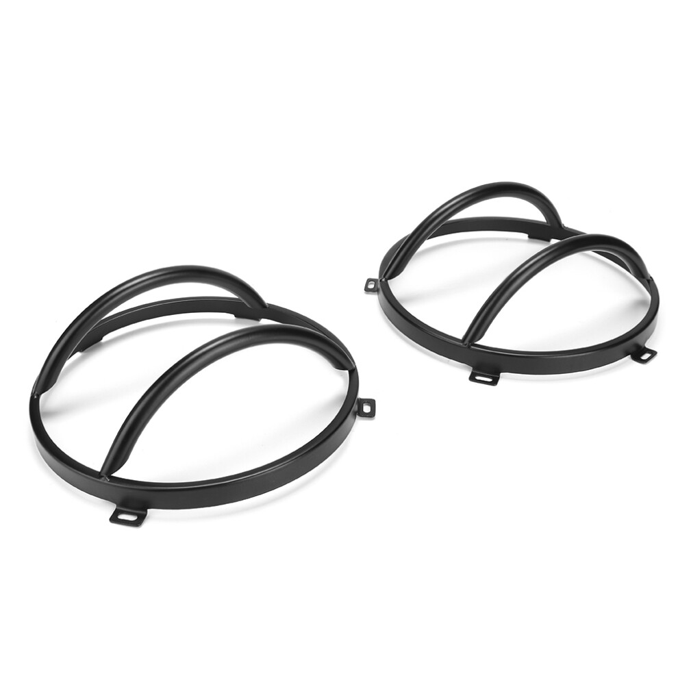 Rear Taillight Cover Protector 2Pcs For Jeep Wrangler Jk Metal Black 9311359864603